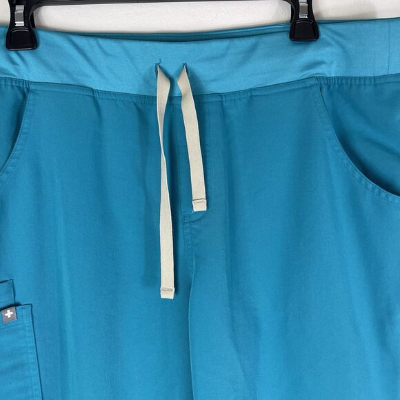 Figs Lot of 3 Women’s Kade Teal Large Scrub Pants Style T21004 Medical Nurse - Picture 4 of 12